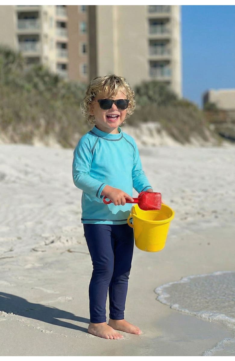 CITY THREADS Baby Boys UPF 50+ Long Sleeve Rashguard, Alternate, color, Black