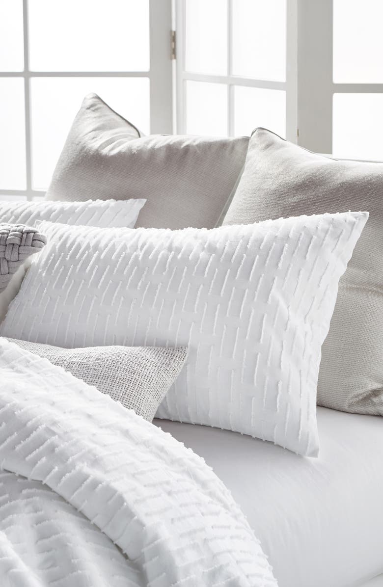 DKNY Refresh Cotton Sham, Alternate, color, White