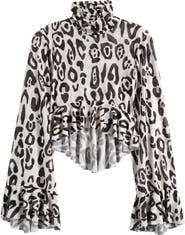 AFRM Pru Mesh High-Low Crop Top