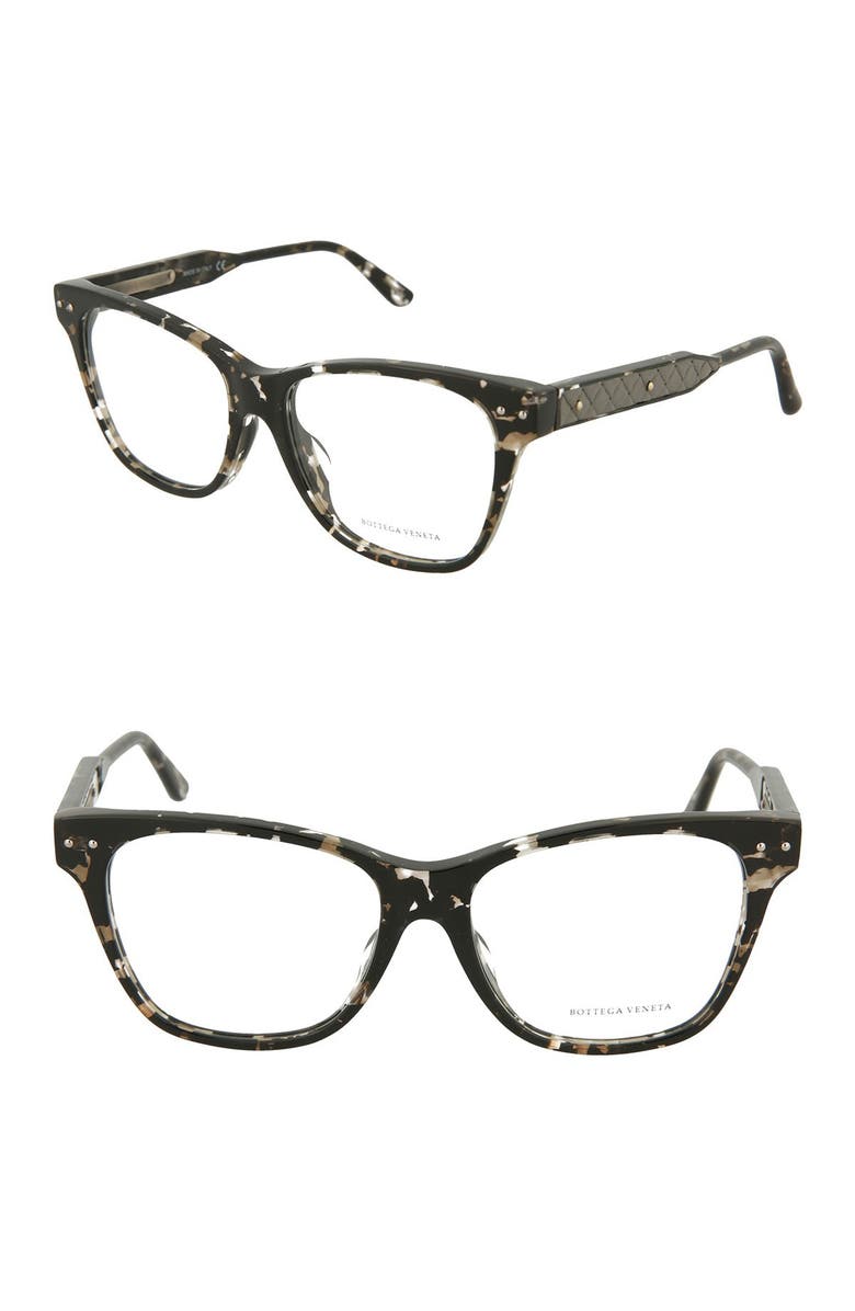 Bottega Veneta 53mm Squared Cat Eye Frames, Main, color,