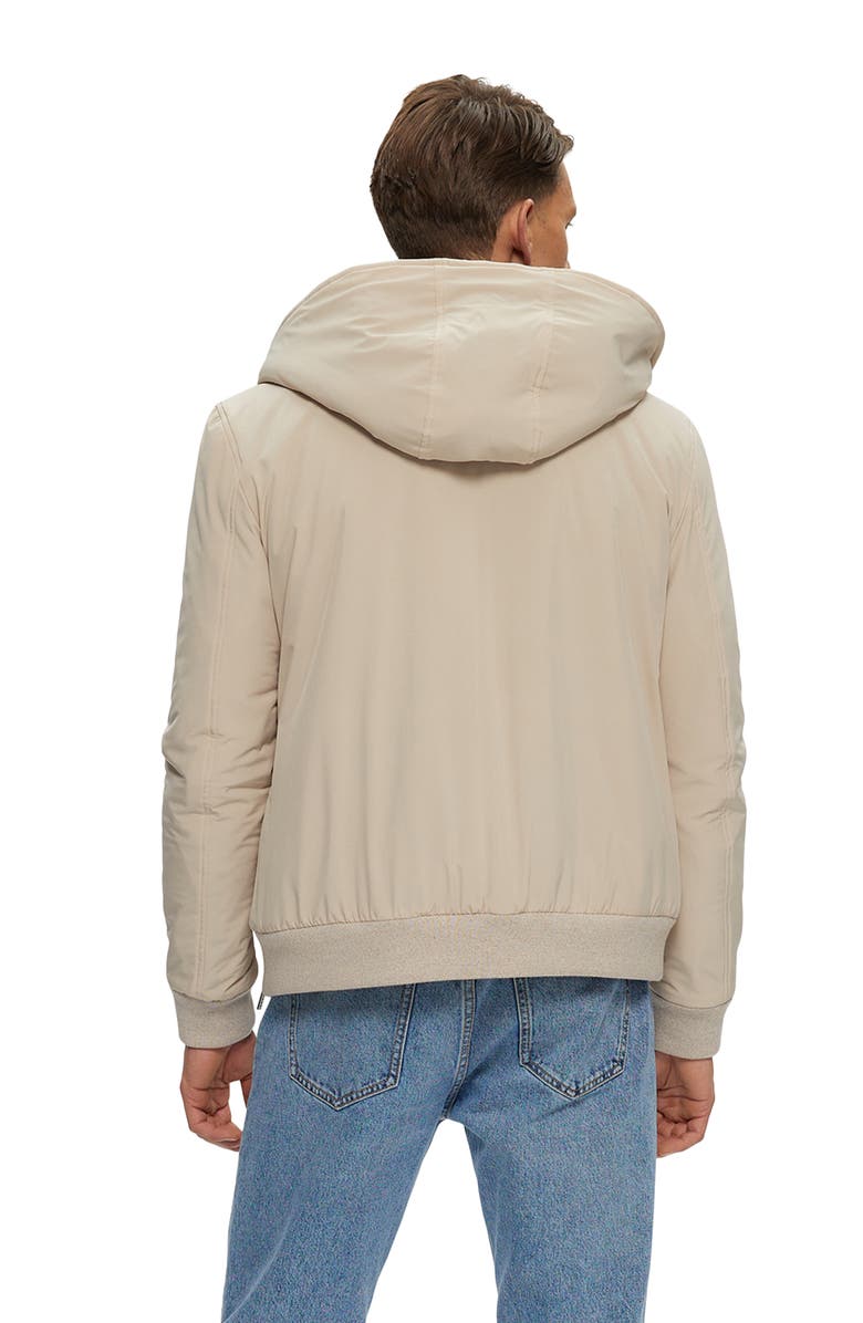 GORSKI Mens Shearling Lamb Lined Bomber Jacket, Alternate, color, Beige/Brown