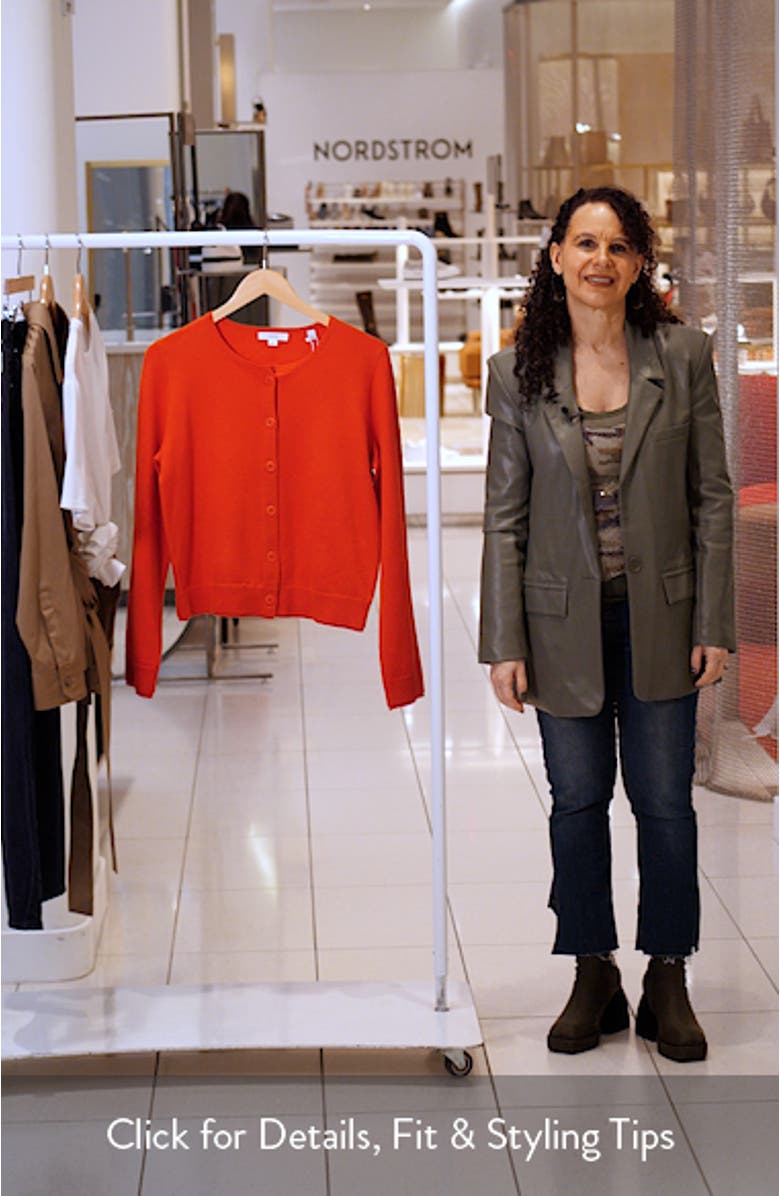 Scallop Trim Button Front Cardigan, sales video thumbnail