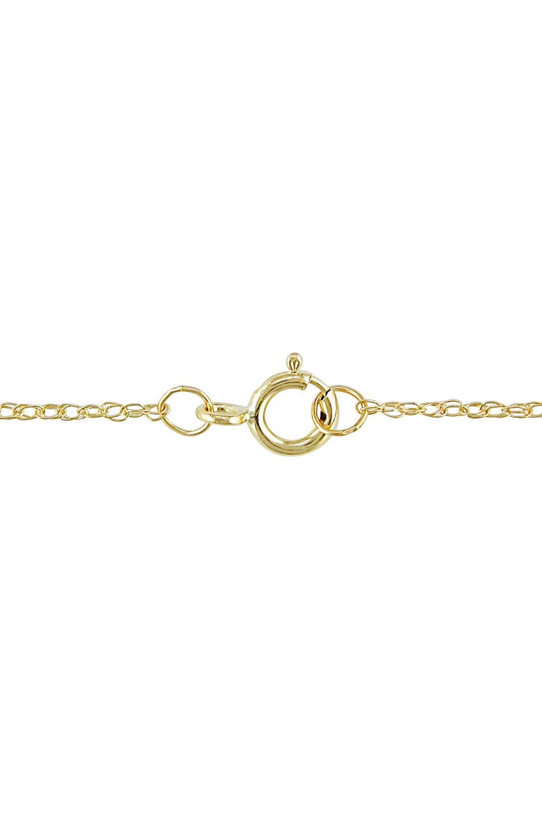 1/4Ct Diamond Bezel Pendant Solitaire Necklace 14k Gold Lab Grown, Alternate, color, 14k Yellow Gold