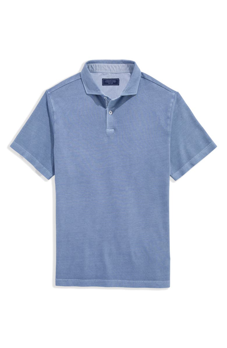 vineyard vines Lived-In Piqué Polo, Main, color, Club Blue