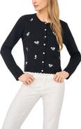 CeCe Embroidered Cardigan