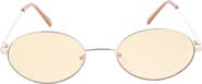 BCBGeneration 58mm Slim Metal Oval Sunglasses
