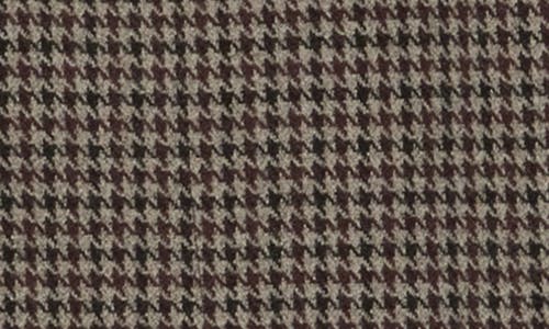 MAX STUDIO MAX STUDIO HOUNDSTOOTH BRUSHED KNIT FIELD JACKET 