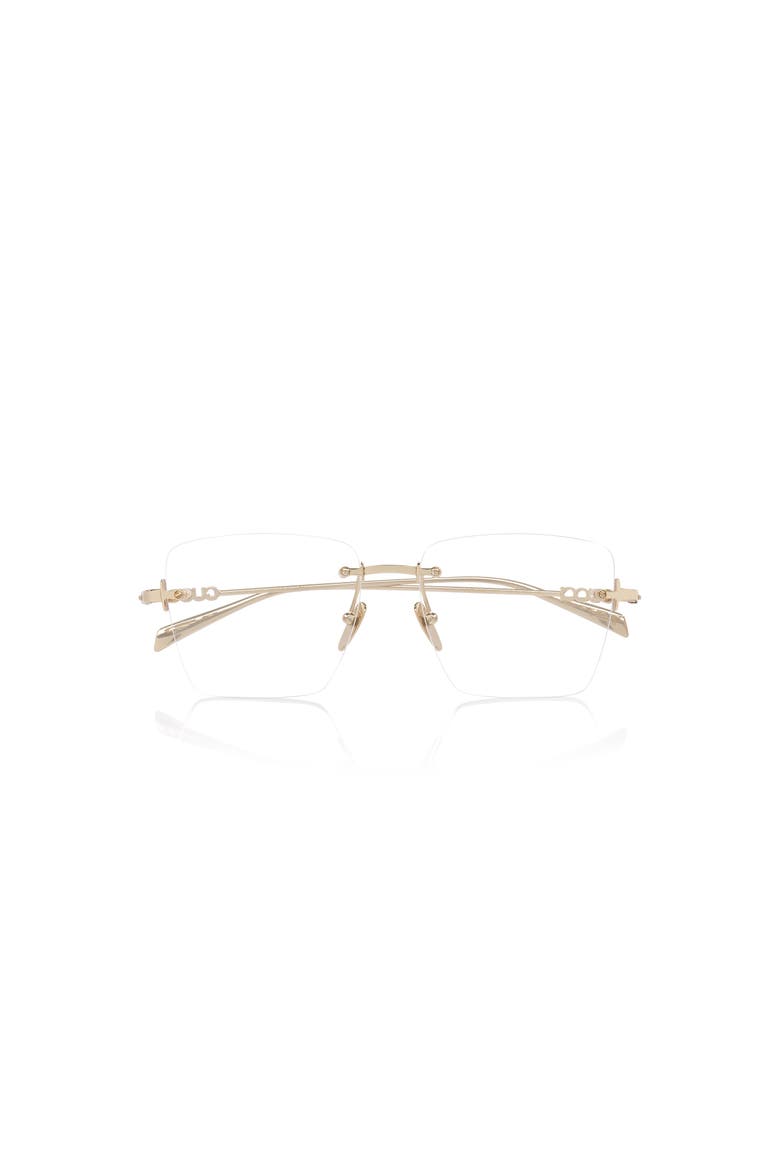 54mm Rectangle optical glasses, Alternate, color, Gold