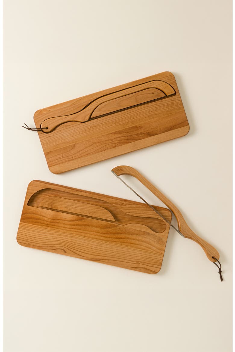 Slice & Stow Bread Serving Set, Alternate, color, Left Hand