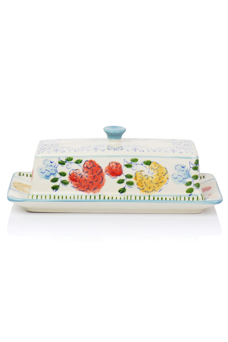 Anaya 5 Piece Hand Painted Stoneware Table Accessory Set, Alternate, color, Multi