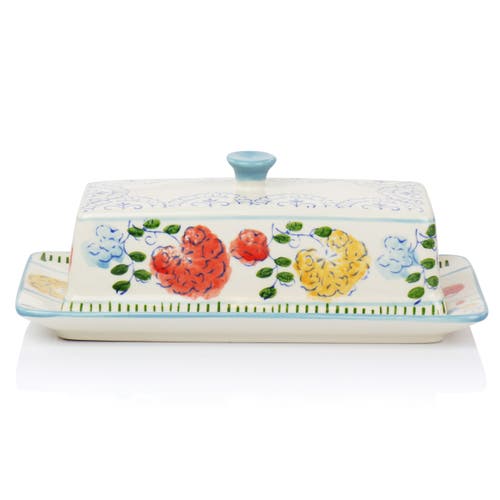 Gibson Elite Anaya 5 Piece Hand Painted Stoneware Table Accessory Set In Multi