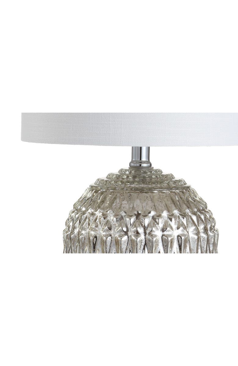 JONATHAN Y Krister Glass/Metal LED Table Lamp, Alternate, color, Silver