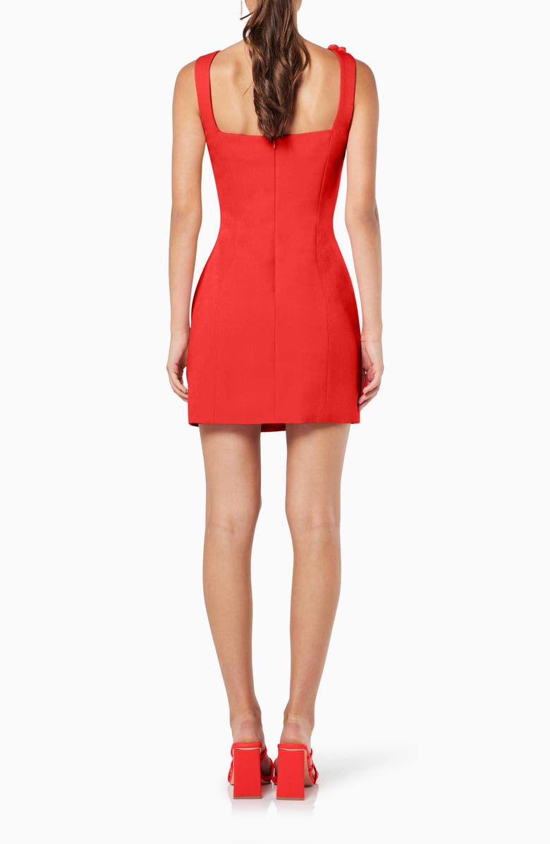 Elliatt Trompe Rosette Minidress, Alternate, color, Red