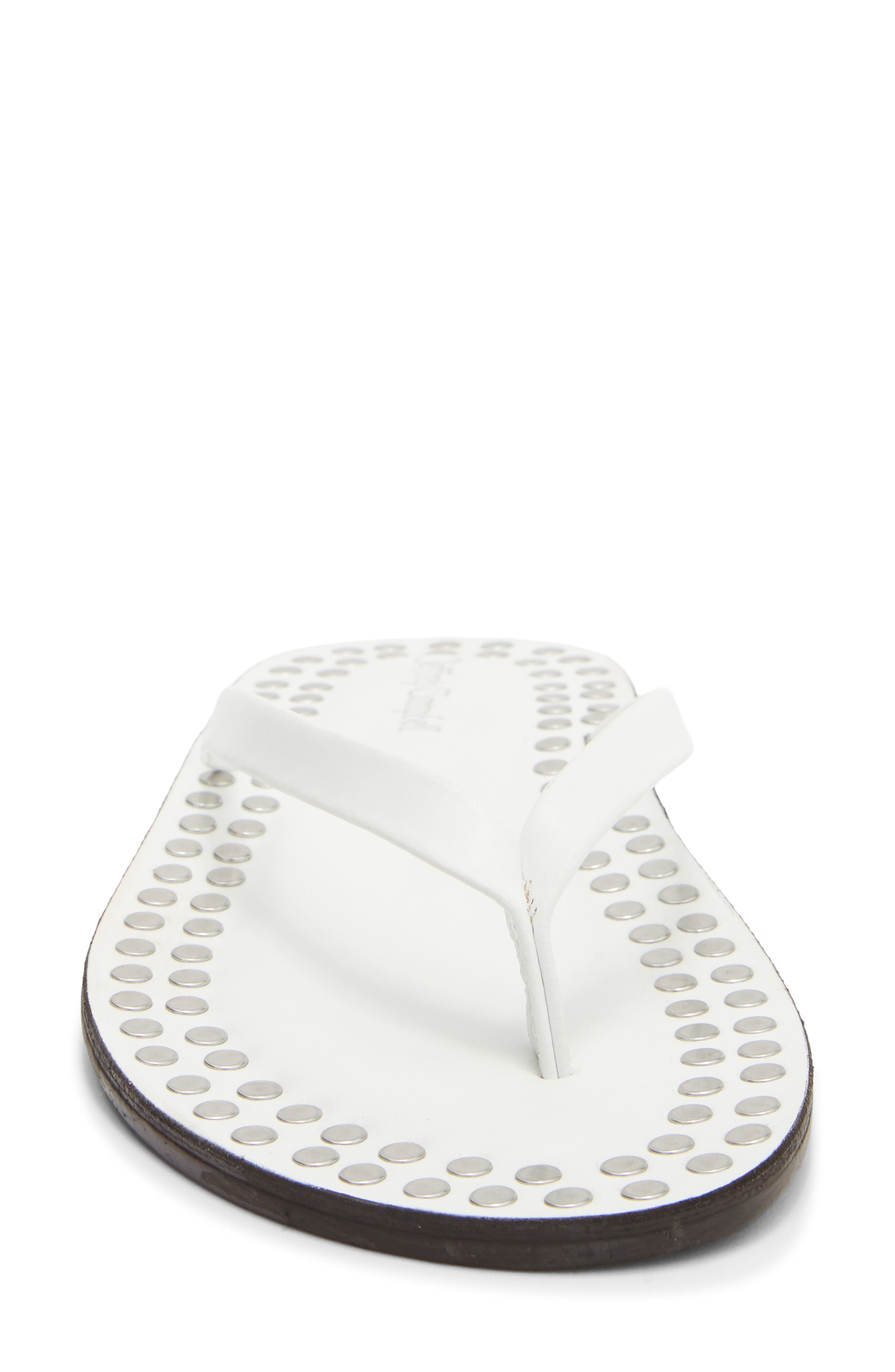 Katrina Flip Flop, Alternate, color, WHITE SILVER