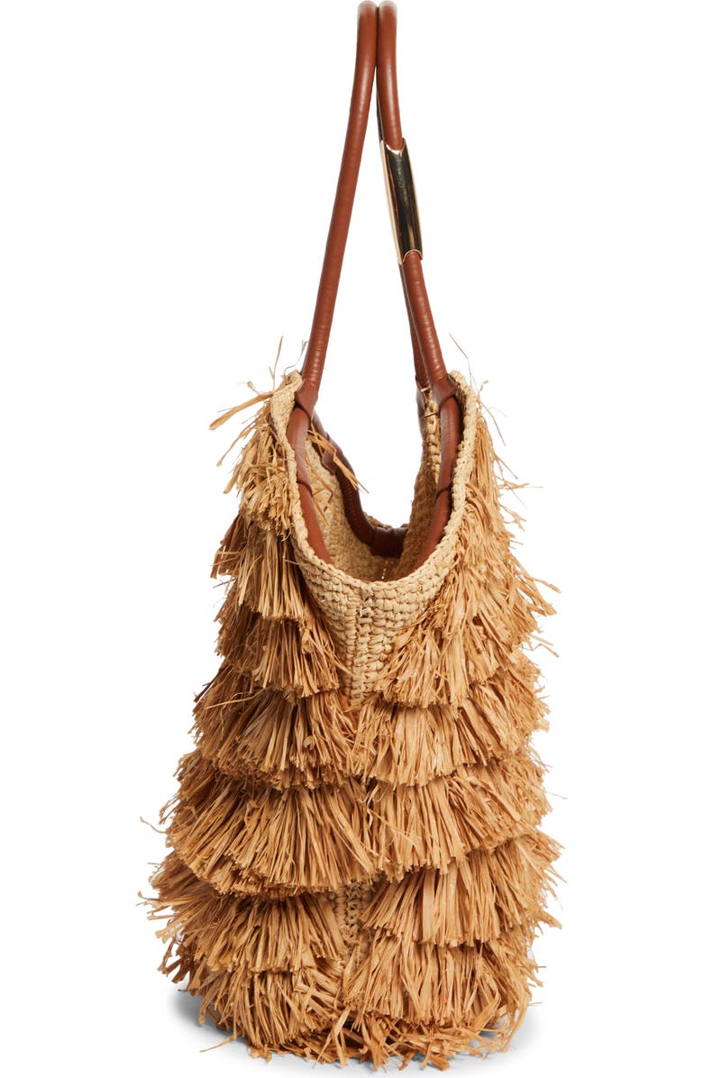 Zimmermann Medium Goldentime Fringe Tote, Alternate, color,