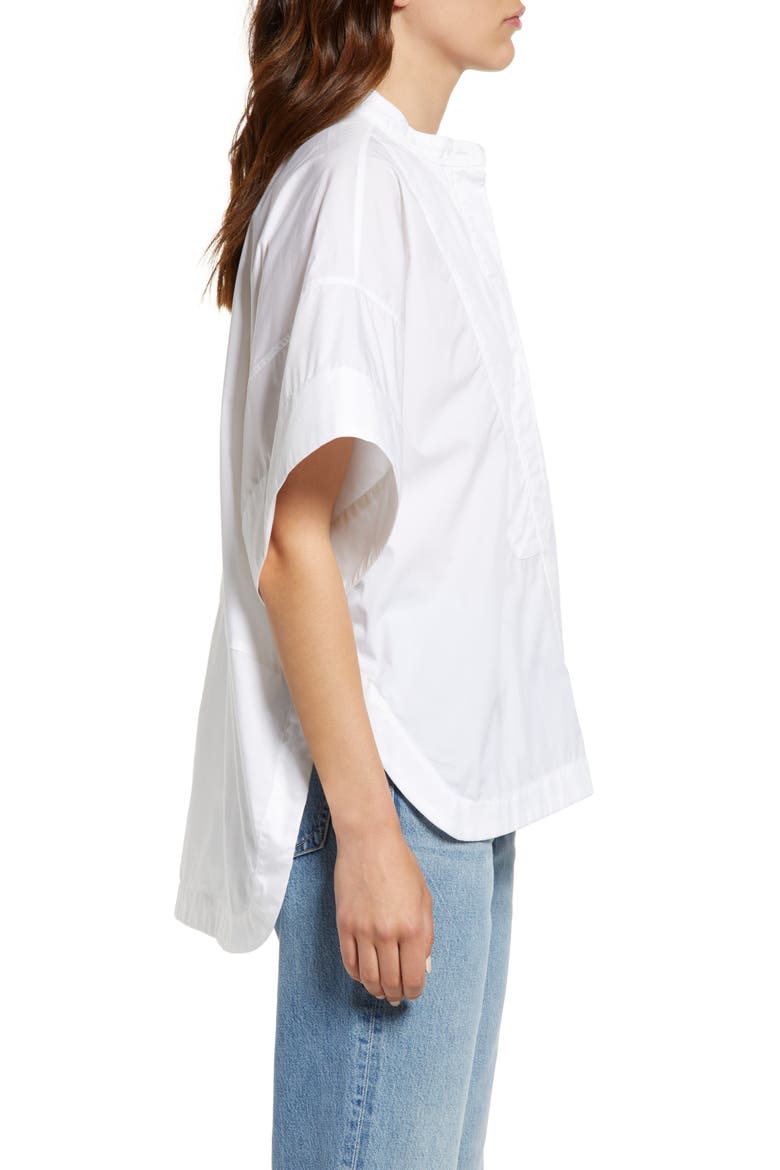 Women's Laura Oversize Poplin Shirt, Alternate, color, WHITE