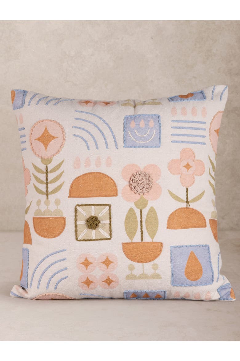 Junia Throw Pillow Cover, Main, color, Multicolored