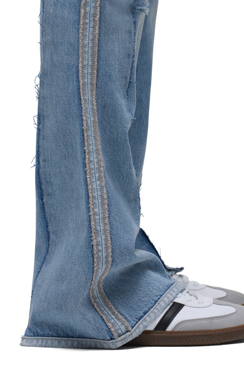 Hudson Jeans Walker Reconstruction Kick Flare Jeans, Alternate, color, Reconstructed Indi