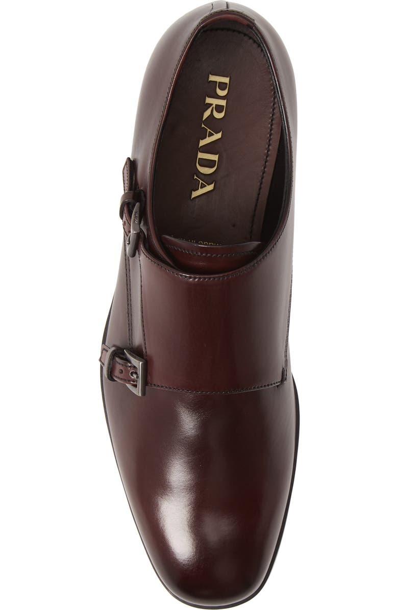 Prada Double Monk Strap Shoe, Alternate, color,