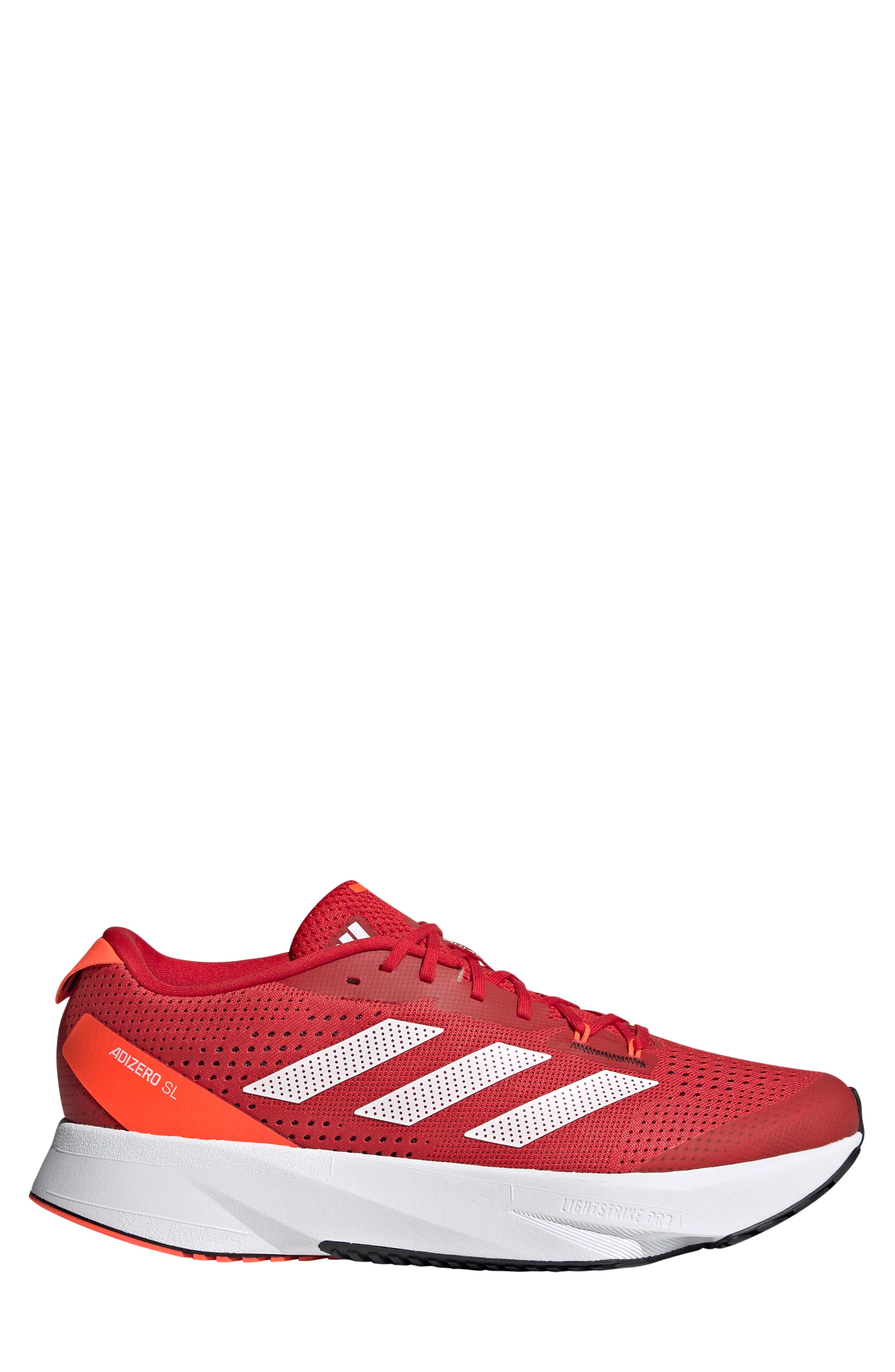 Adizero SL Running Shoe, Alternate, color, SCARLET/ WHITE/ RED