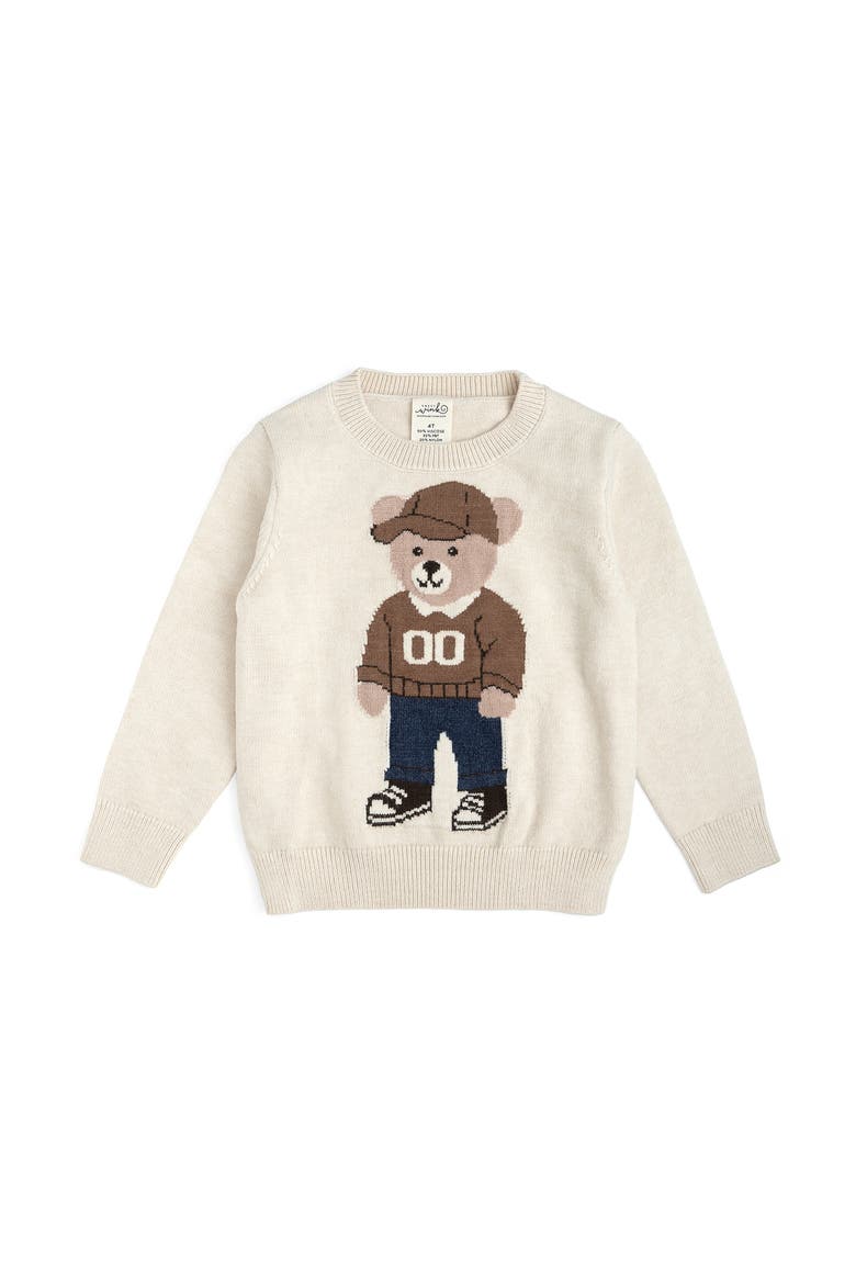 Teddy Bear Sweater, Main, color, Cream