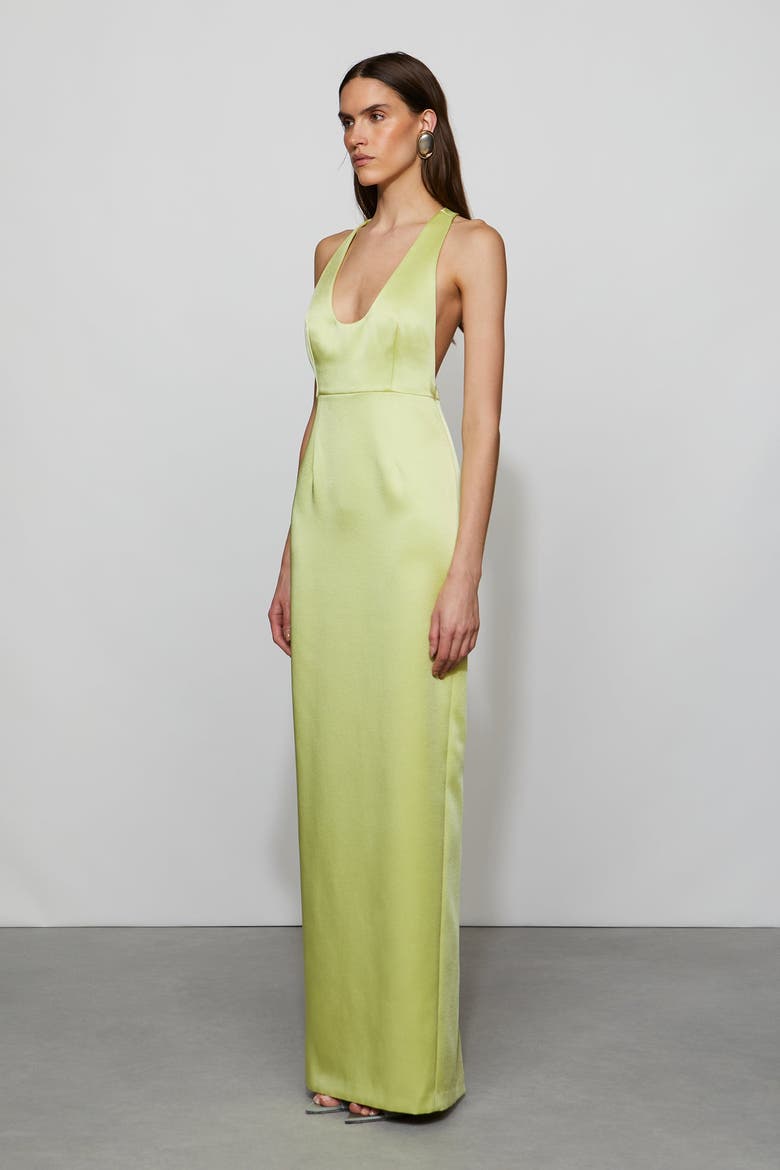 Constance Dress, Alternate, color, Celery