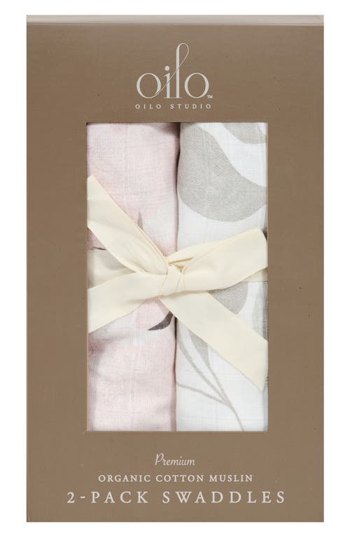 Oilo 2-Pack Swaddle Blankets in Blush  product