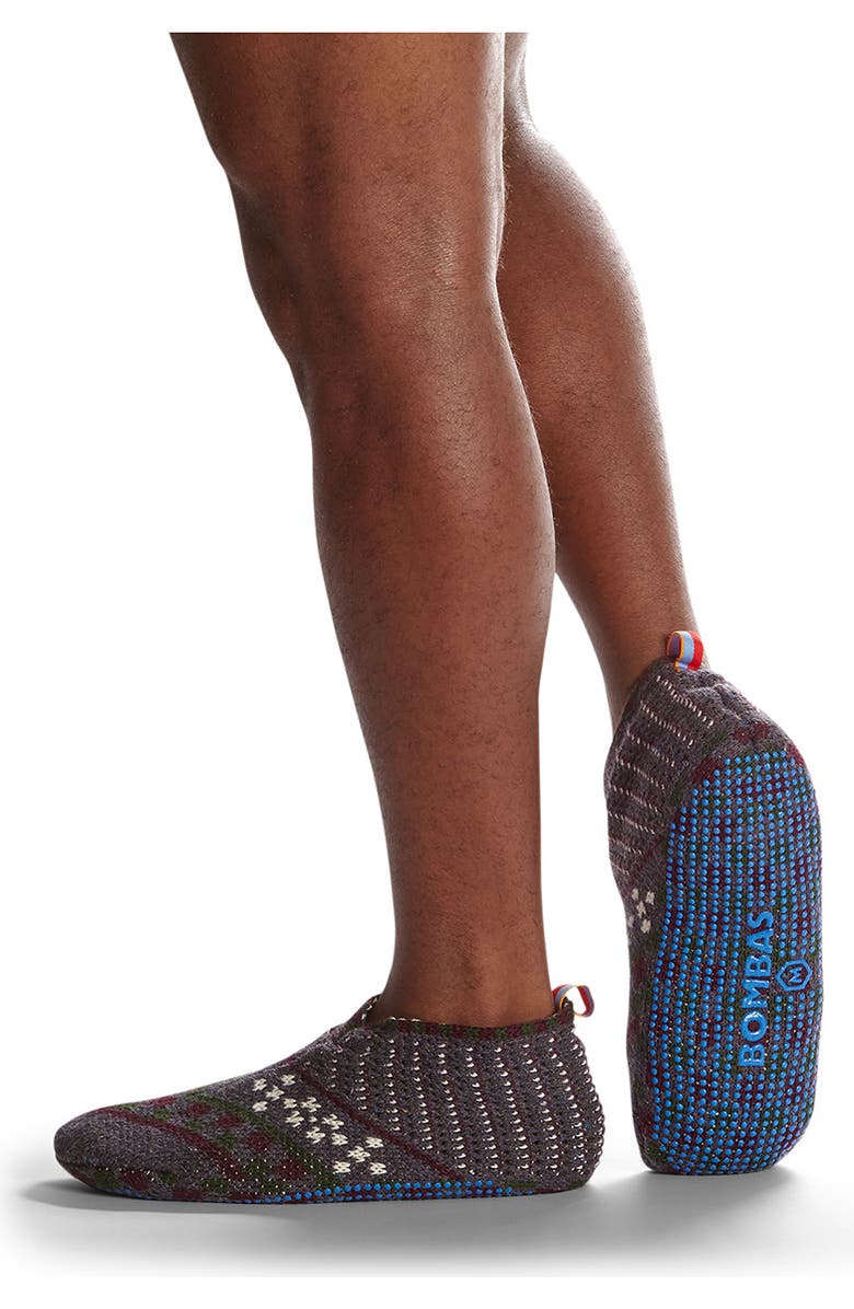 Bombas Fair Isle Gripper Slipper, Alternate, color,