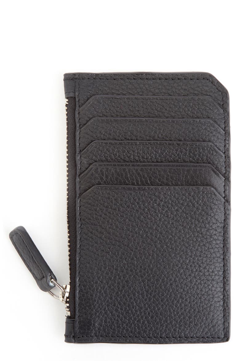 Personalized Card Case, Main, color, BLACK- GOLD FOIL