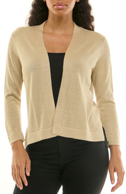 Glitter Open Front Shrug