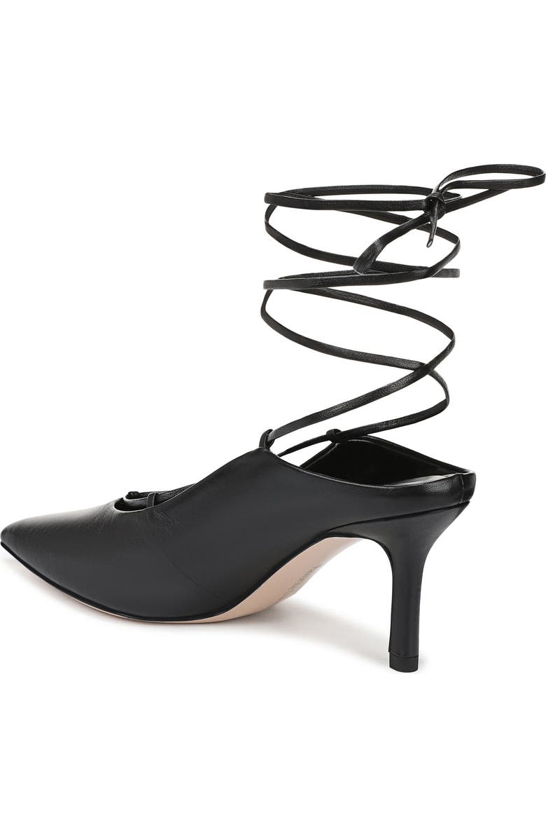 Favorite Daughter Sloan Ankle Wrap Pointed Toe Mule Pump, Alternate, color, Black