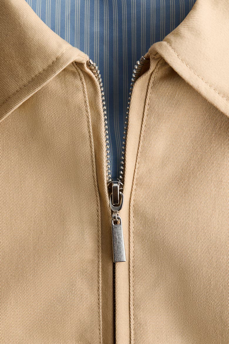 Collared Cotton Gilet, Alternate, color, Beige