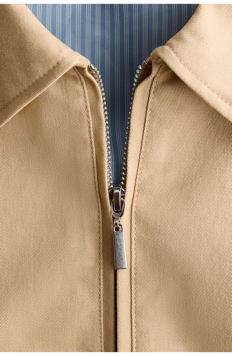 H&M Collared Cotton Gilet, Alternate, color, Beige