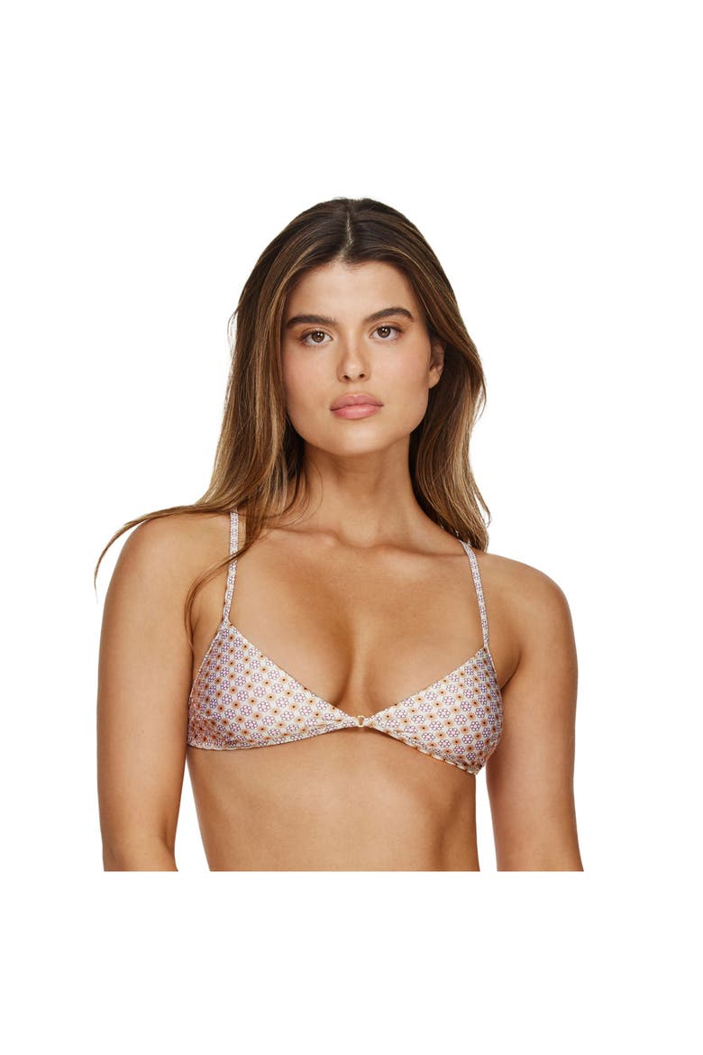 Vacation Mode V-Neck Bikini Top, Alternate, color, Multi-Pastel