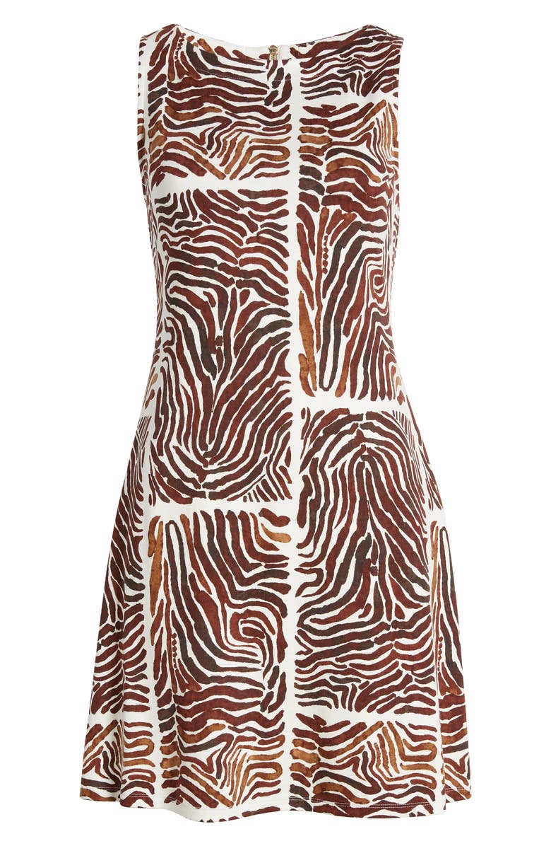Tommy Bahama Darcy Zen Zebra Print Sleeveless Shift Dress, Alternate, color,