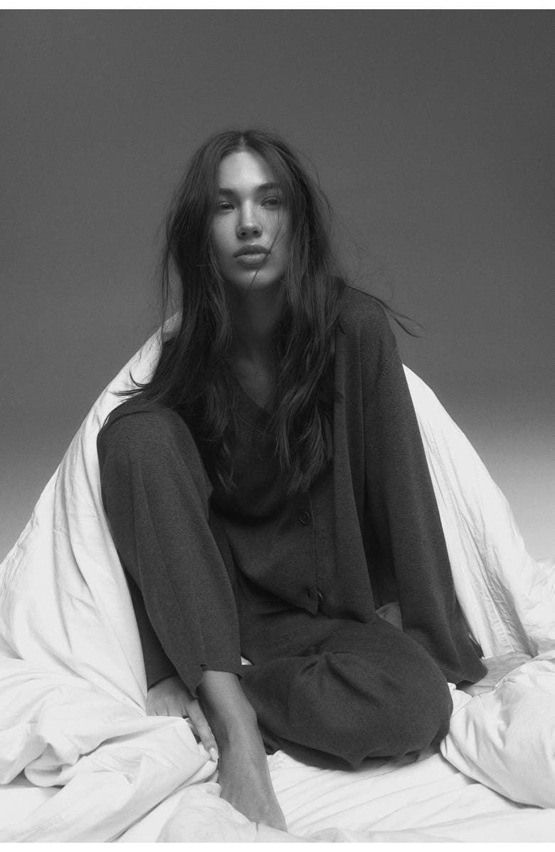 H&M Fine-knit Cardigan, Alternate, color, 