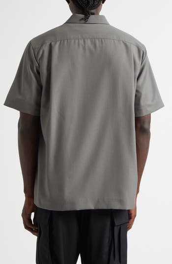 sacai SuitingBondingShirt ベージュ 23-06895 sacai Suiting Bonding Hoodie – mou by ACROPOLIS