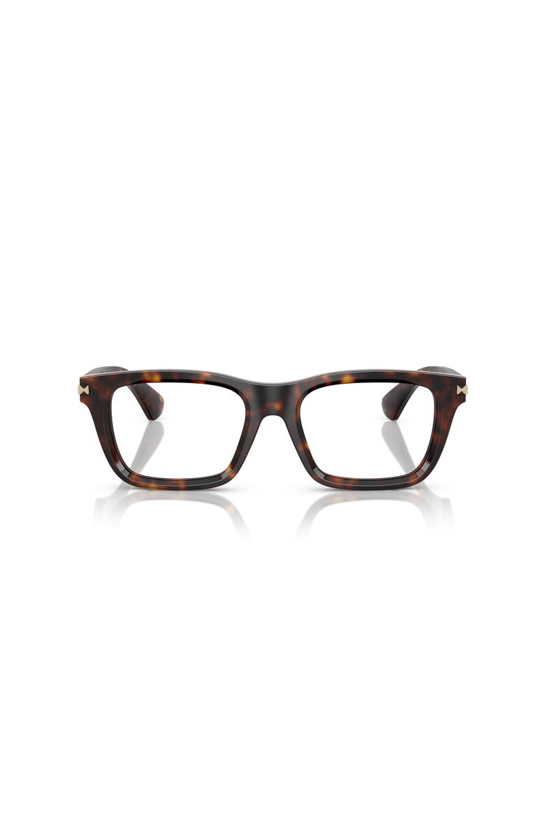53mm Rectangle optical glasses, Alternate, color, Brown