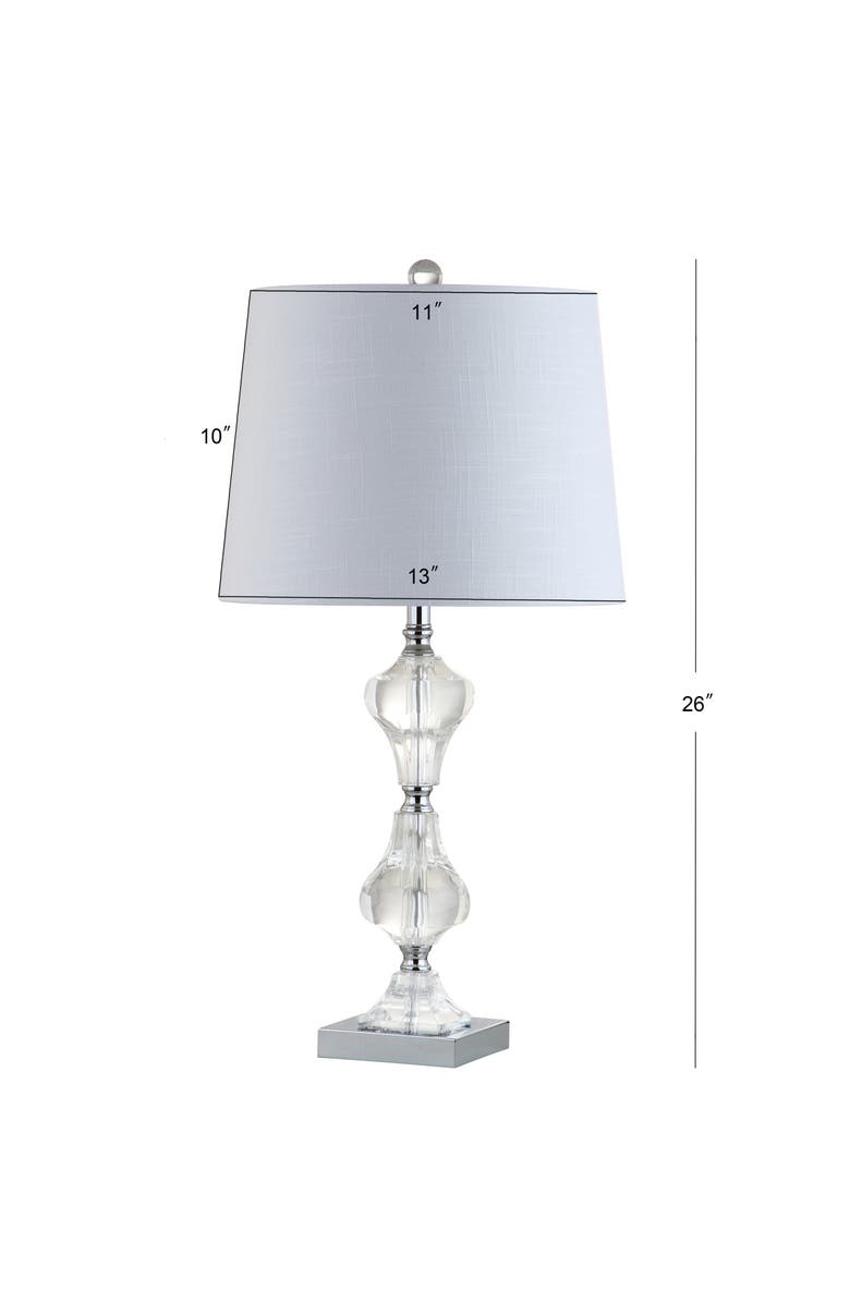 JONATHAN Y Chloe Crystal LED Table Lamp, Alternate, color, Clear