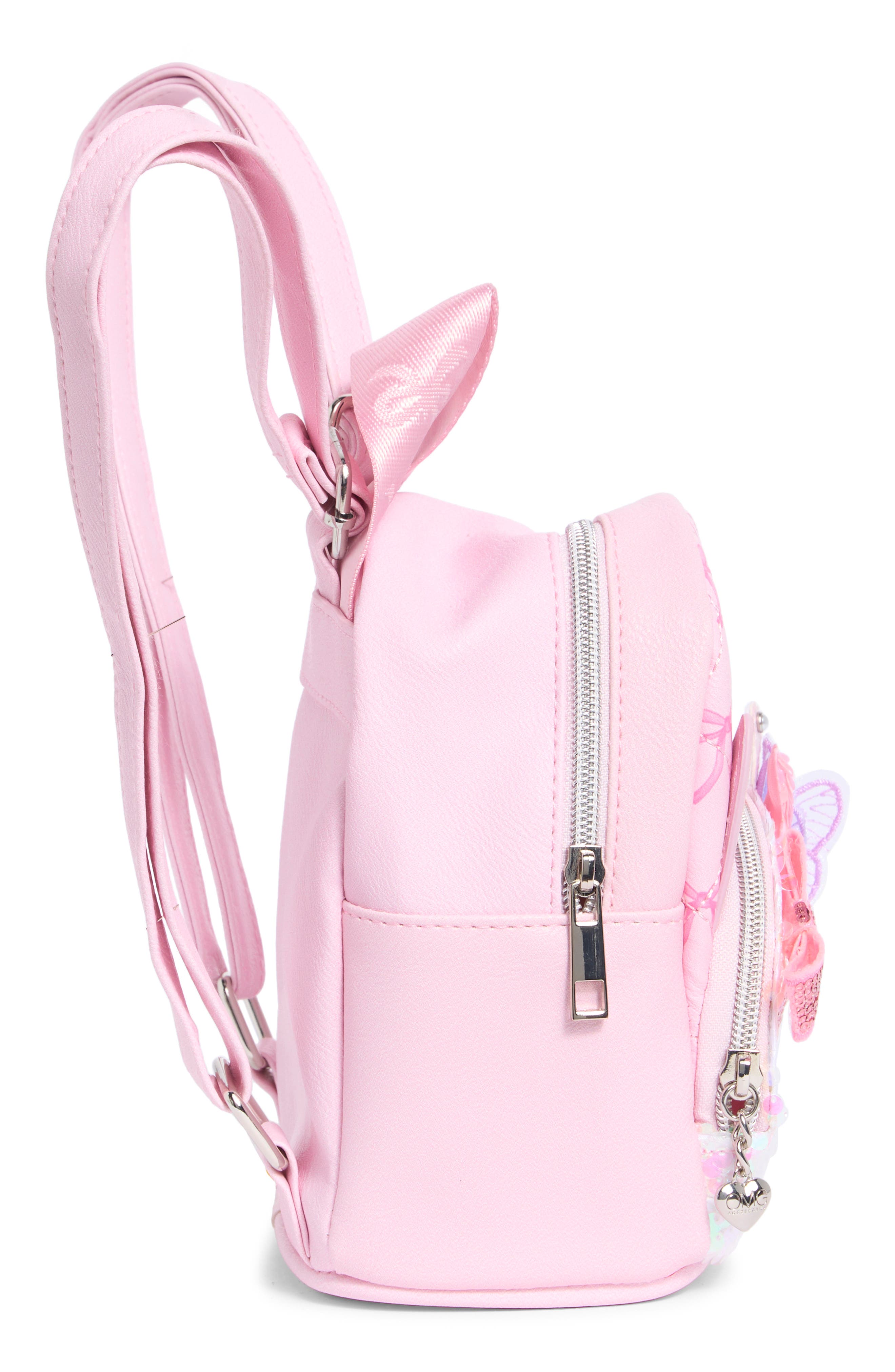 Micro Bella Kitty Sequin Backpack, Alternate, color, LOLLIPOP