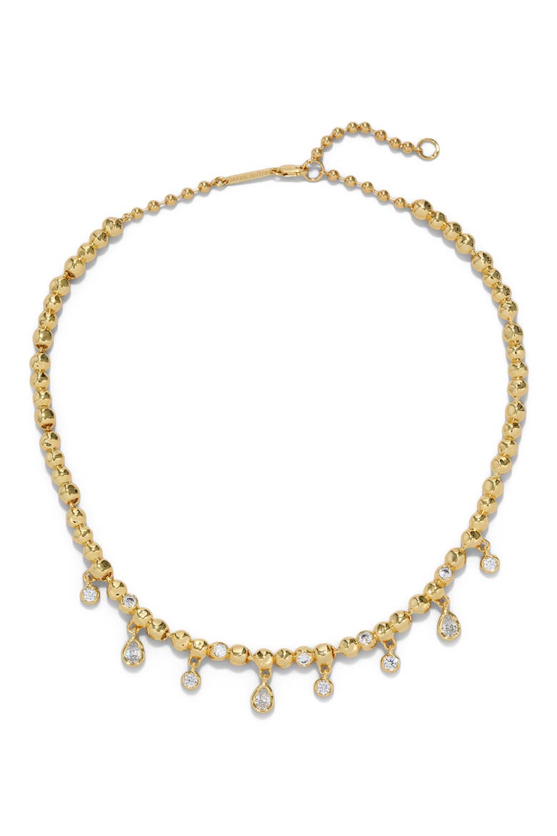 Asterales Cubic Zirconia Charm Ball Chain Necklace, Alternate, color, STONES