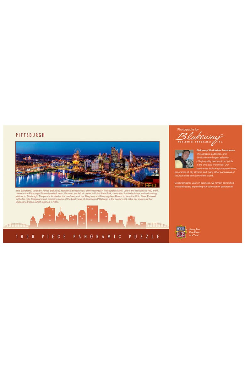 Pittsburgh 1000pc Panoramic Puzzle, Alternate, color, Multicolor