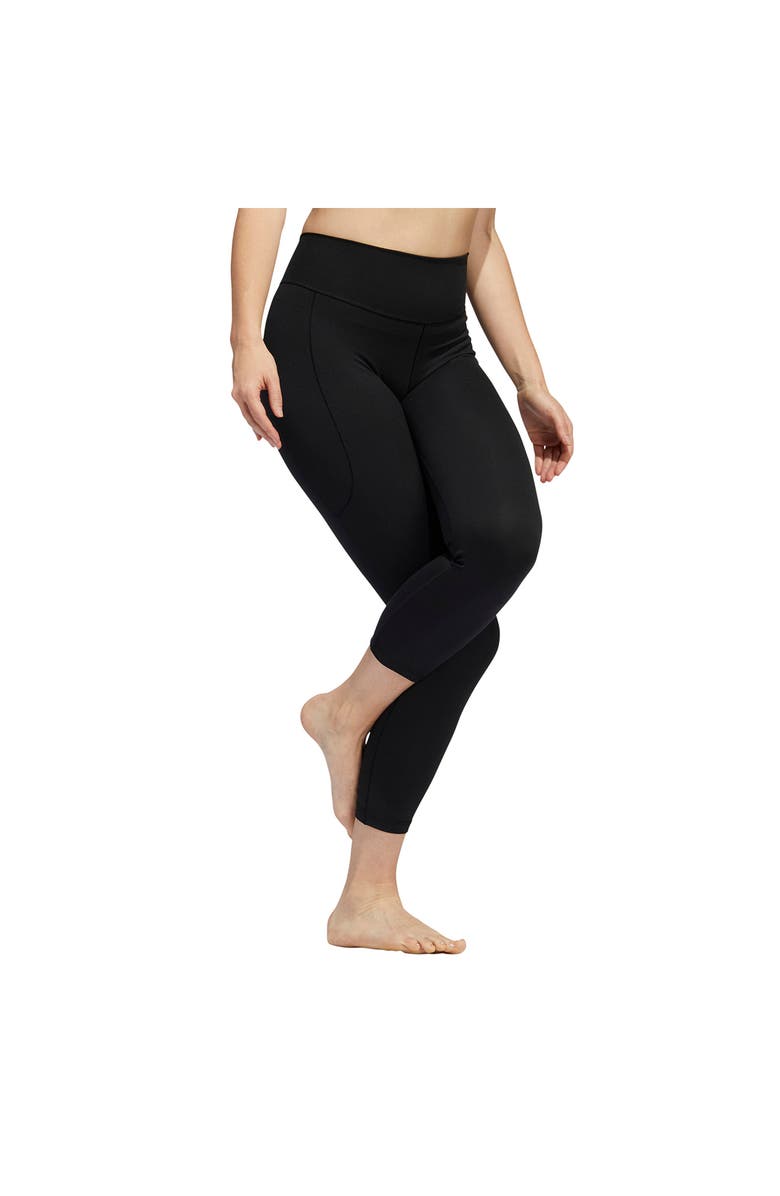 adidas Yoga Studio High Waist Stretch Recycled Polyester 7/8 Leggings, Alternate, color, 