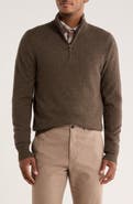 Nordstrom Cashmere Quarter Zip Sweater