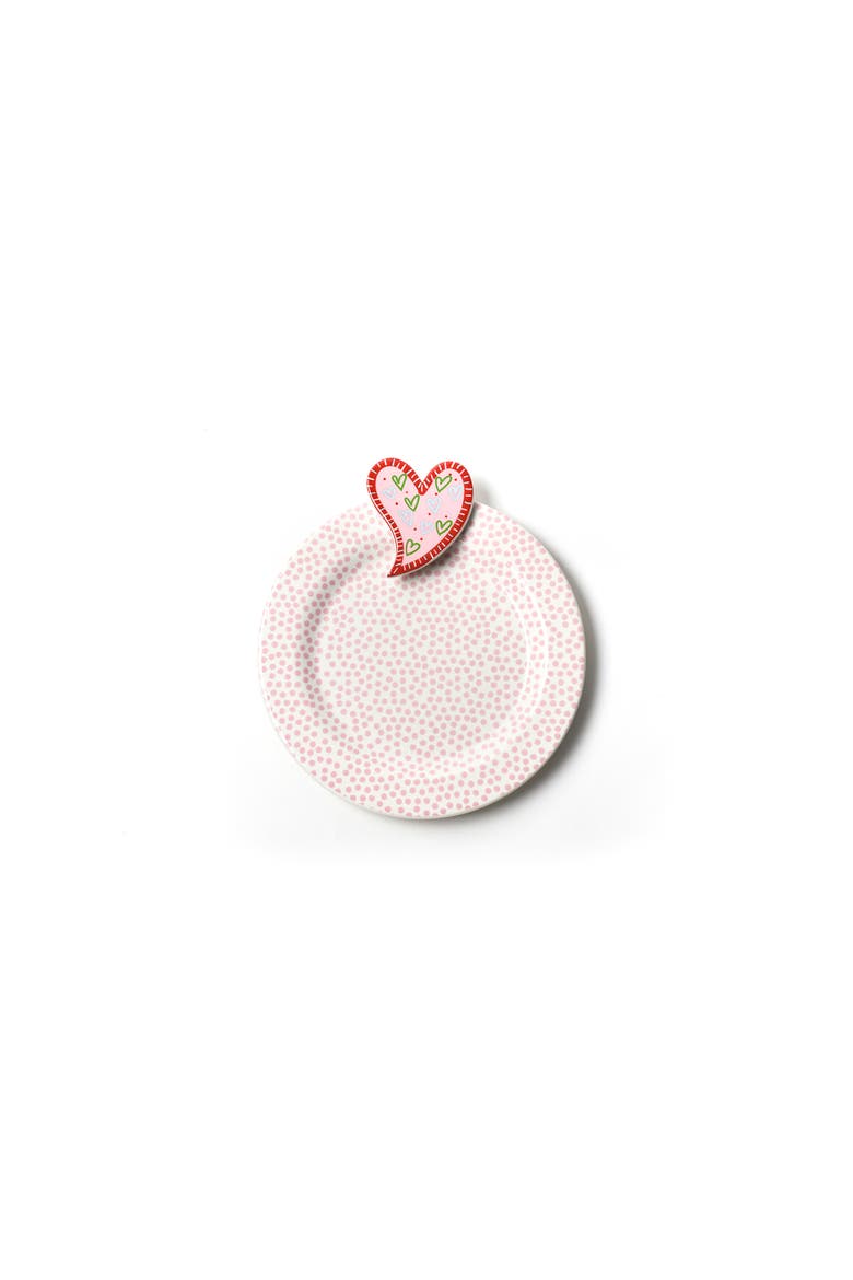 Heart Embellishment Plate, Main, color, Pink