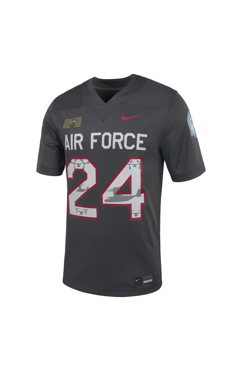 Nike Men's Nike Anthracite Air Force Falcons Special Operations Command Alternate Game Jersey, Alternate, color, 