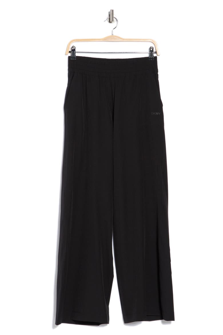 High Waist Wide Leg Pants, Alternate, color, BLACK