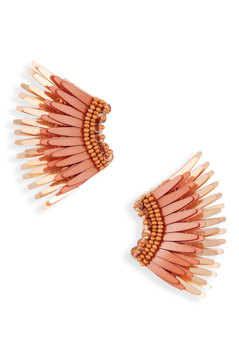 Mini Madeline Earrings, Main, color, CLAY/ ROSE
