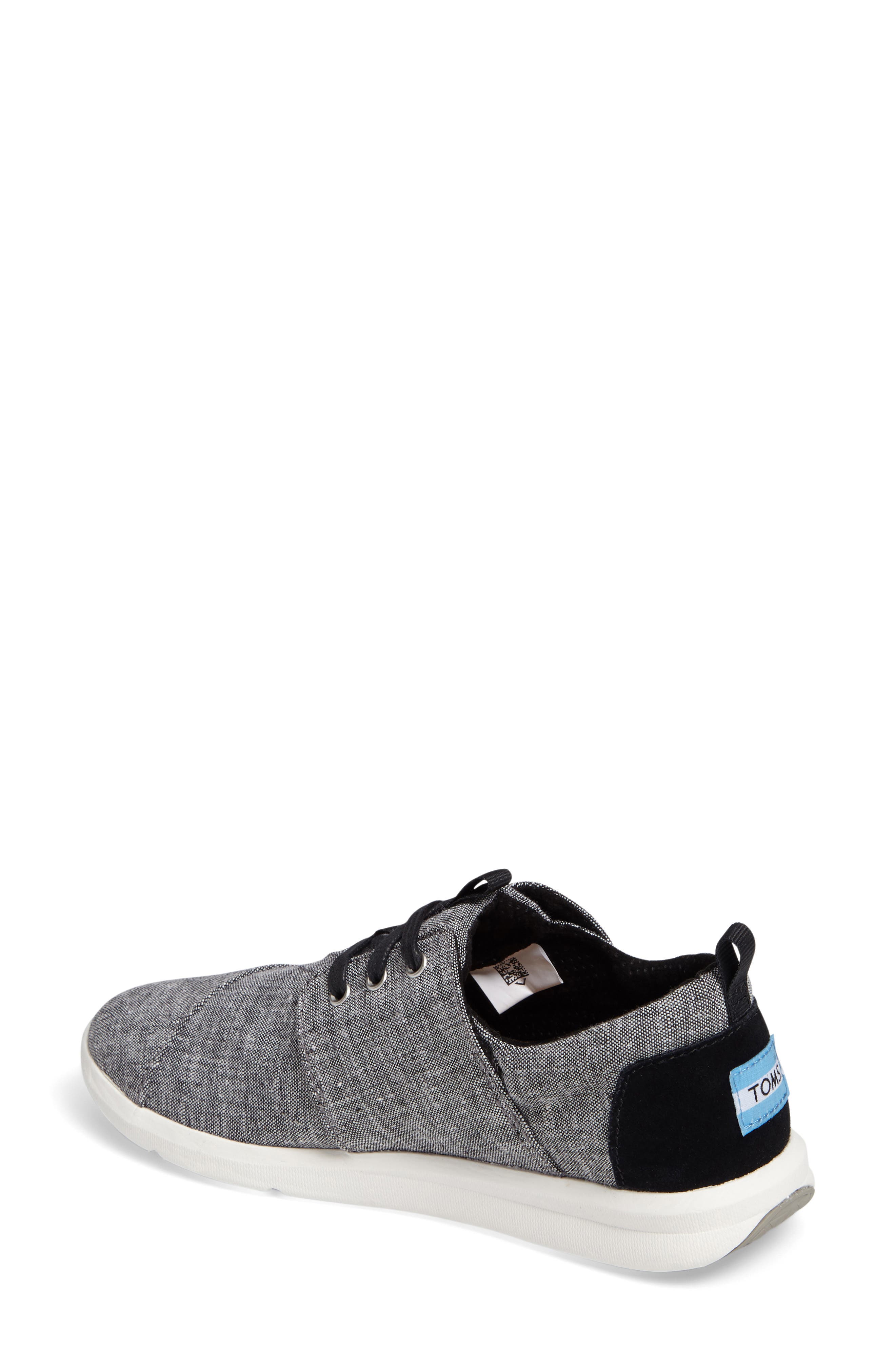 Del Ray Sneaker, Alternate, color, BLACK