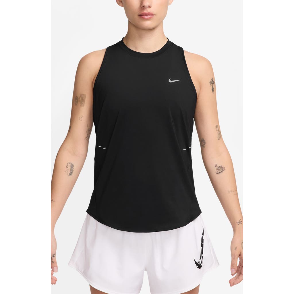 Nike Swift Dri-fit Running Tank Top In Black